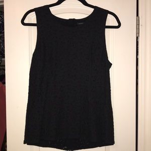 Black eyelet top